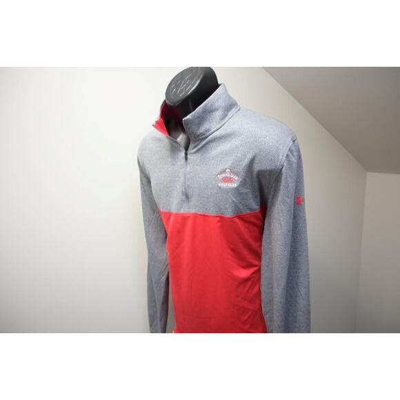Under Armour 1/4 Zip Jacket Golf Red Athletic Loose Performance Mens Size XL - Picture 3 of 7